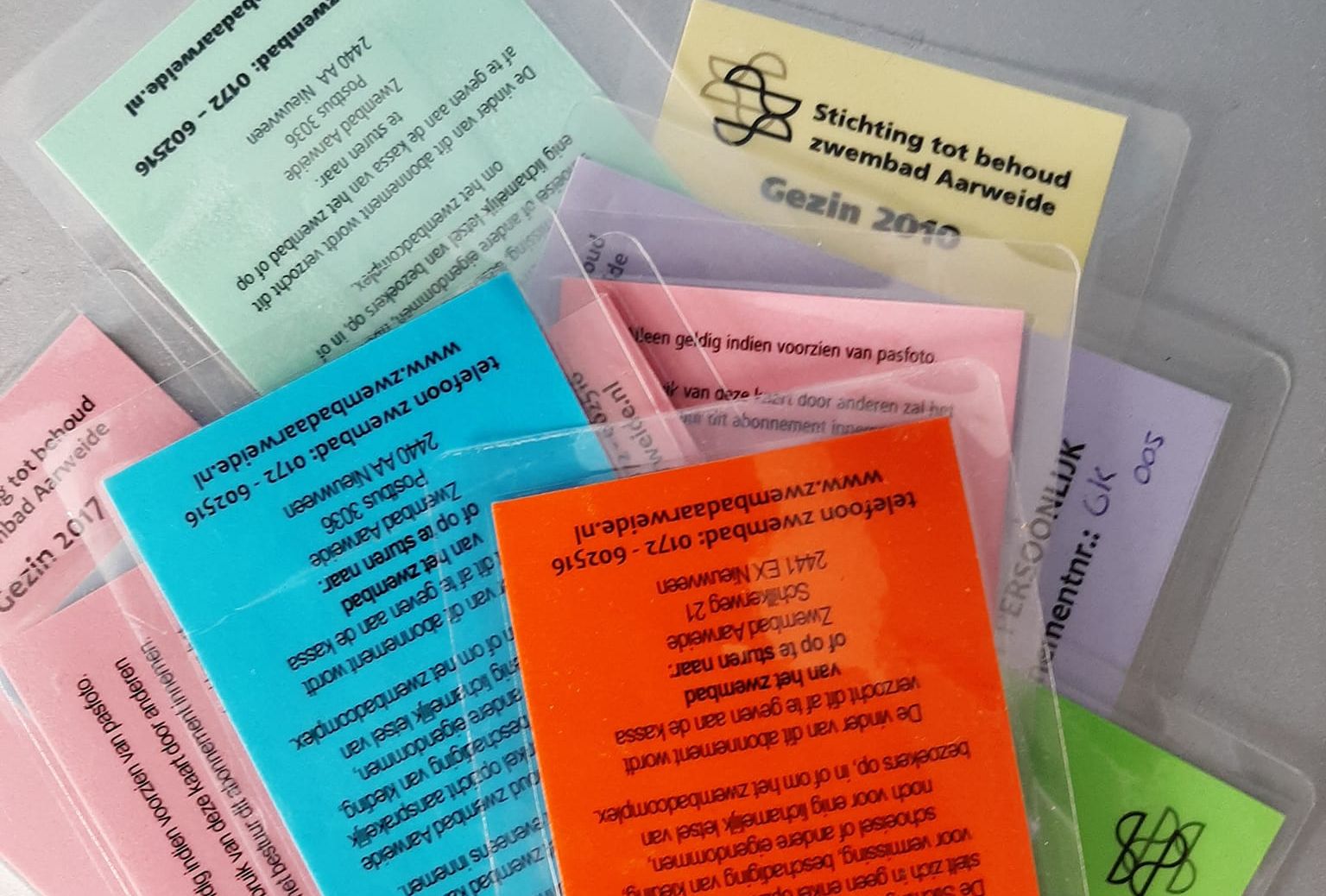 Abonnementen Zwembad Aarweide in de verkoop